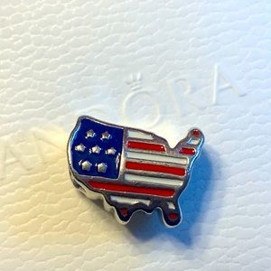 Retired Pandora 925 ALE United States Bead Charm
